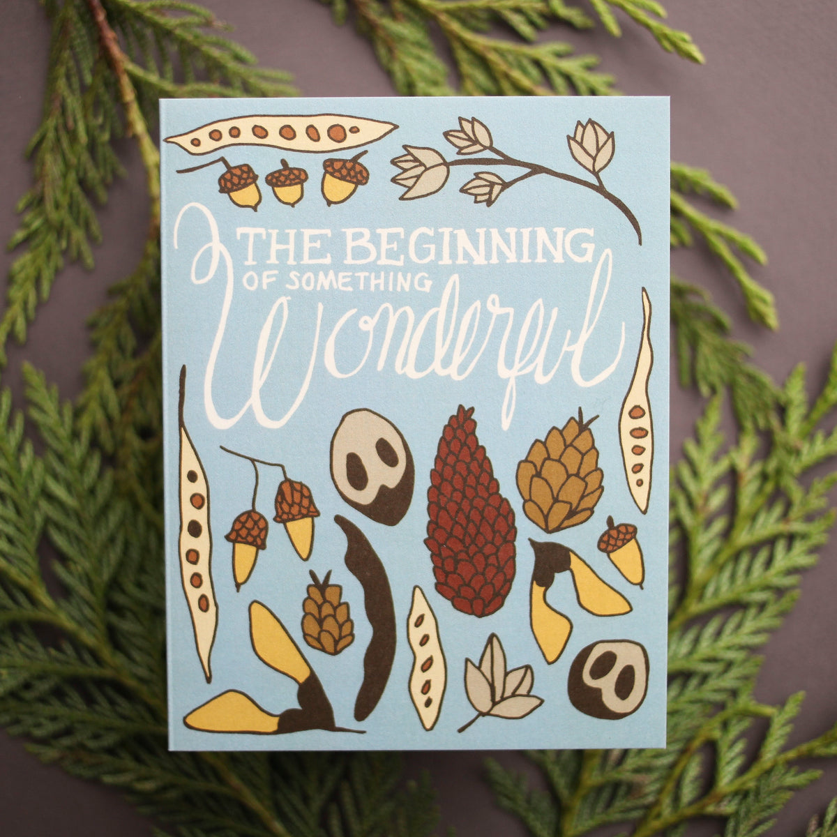 The Beginning of Something Wonderful Peppercorn Paper