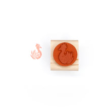 Load image into Gallery viewer, Folk Art Chicken Mini Stamp