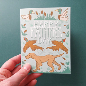 Outdoor Duck and Pheasant Father's Day Card
