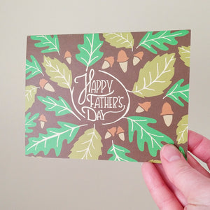 Oak Leaf Father's Day Card