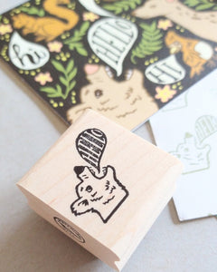 Hello Woodland Animal Postcard