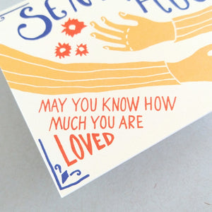 Sending Hugs Sympathy Card