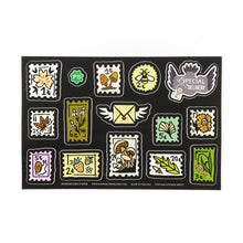 Load image into Gallery viewer, Postage Stamp Sticker Sheet
