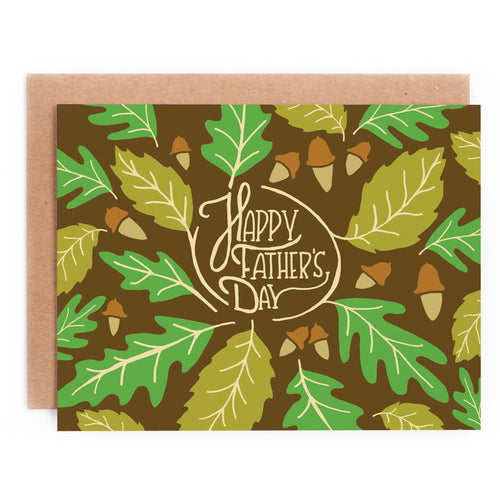 Oak Leaf Father's Day Card