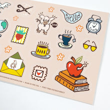 Load image into Gallery viewer, Cozy Time Sticker Sheet