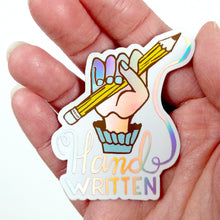 Load image into Gallery viewer, Handwritten Hand Holographic Sticker