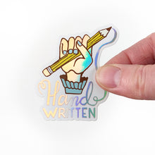 Load image into Gallery viewer, Handwritten Hand Holographic Sticker
