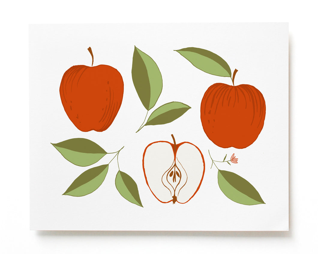 Apple Botanical Fruit Art Print