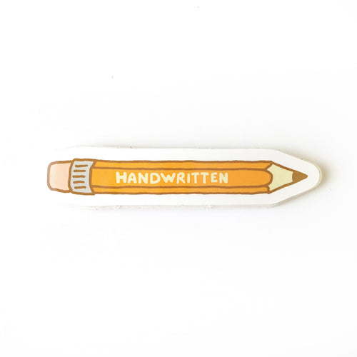 Handwritten Pencil Vinyl Sticker