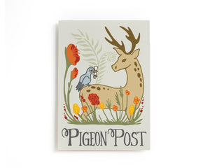 Pigeon Post Forest Animal Postcard