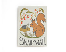 Load image into Gallery viewer, Snail Mail Forest Animal Postcard