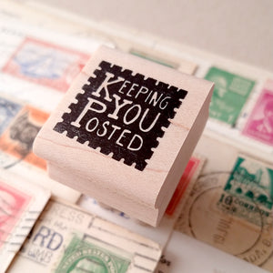 Keeping You Posted Rubber Stamp