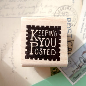 Keeping You Posted Rubber Stamp