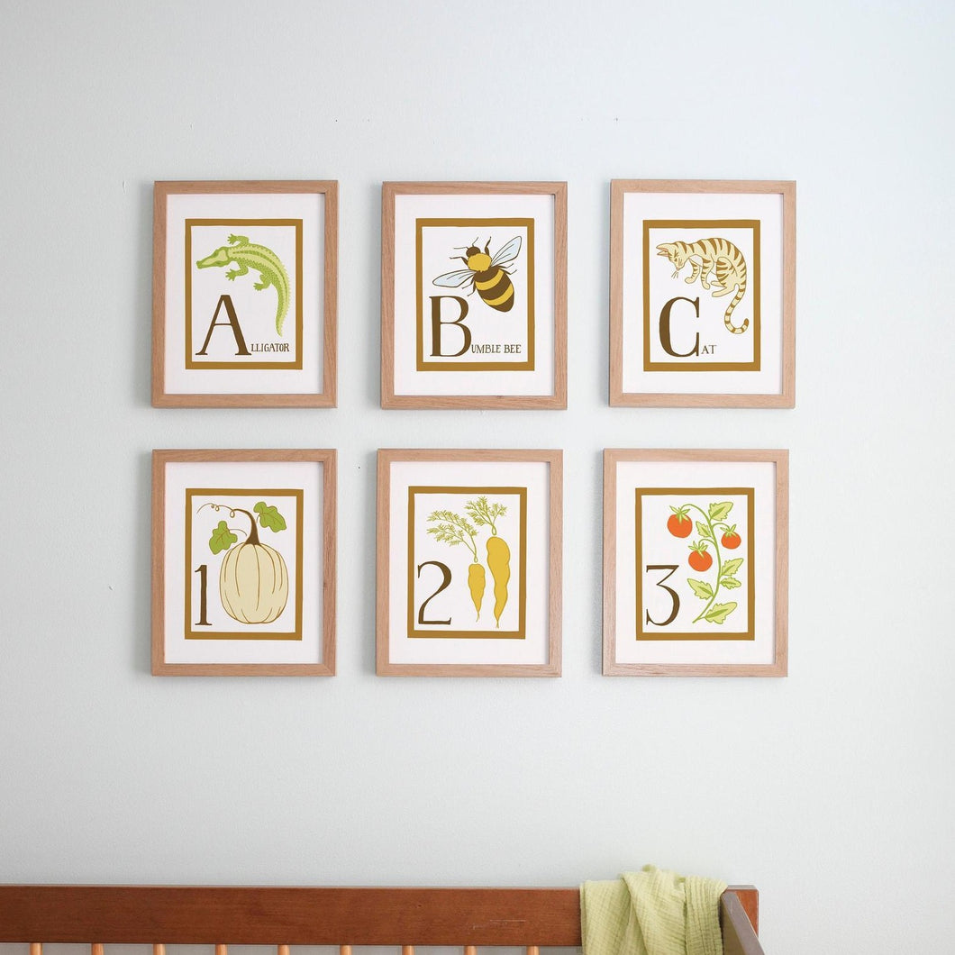 Baby Art Print Set—ABC 123