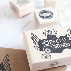 Special Delivery Pigeon Rubber Stamp