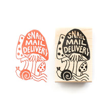 Load image into Gallery viewer, Snail Mail Delivery Rubber Stamp