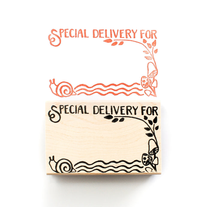 Special Delivery Rubber Stamp