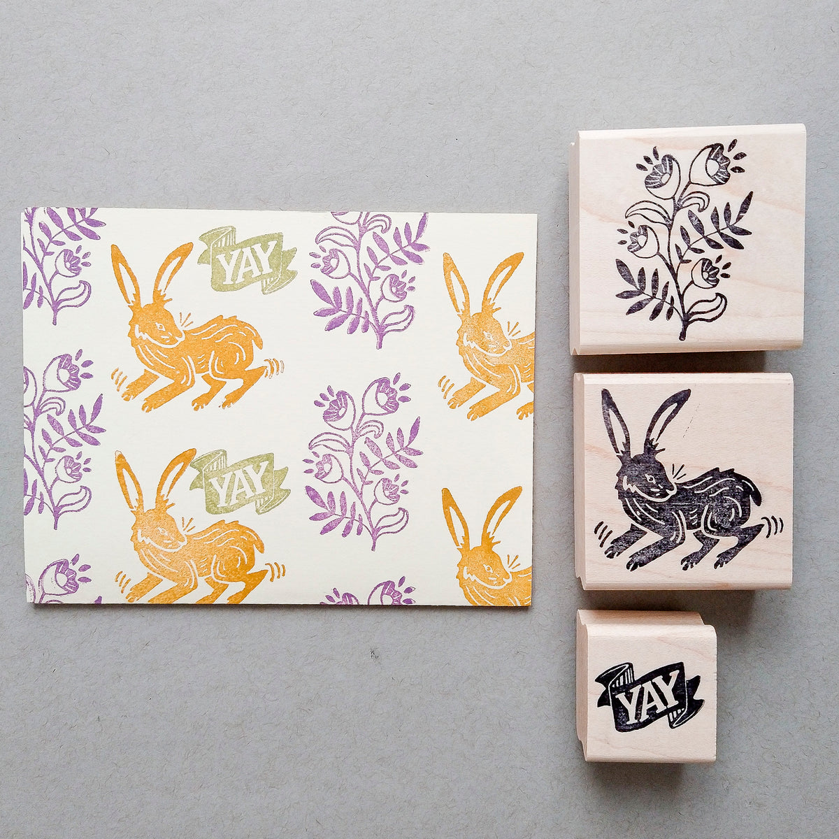 Rabbit Stamp – Peppercorn Paper